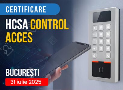 Invitație la evenimentul de certificare HCSA Control Acces Hikvision – Bucuresti, 31 iulie 2025