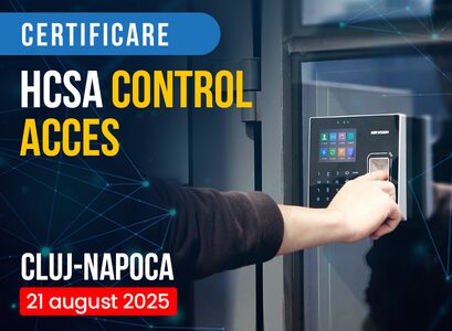 Invitație la evenimentul de certificare HCSA Control Acces Hikvision – Cluj-Napoca, 21 august 2025