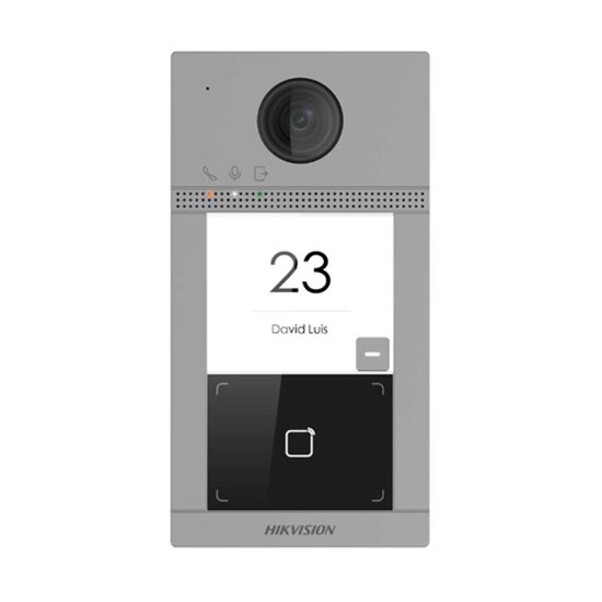 Post exterior VideoInterfon IP HIKVISION DS-KV8113-WME1 C/Flush (Montaj ingropat), 2 Mp, Wi-Fi, POE