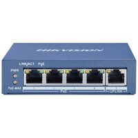 Switch 4 porturi POE HIKVISION DS-3E0505P-E