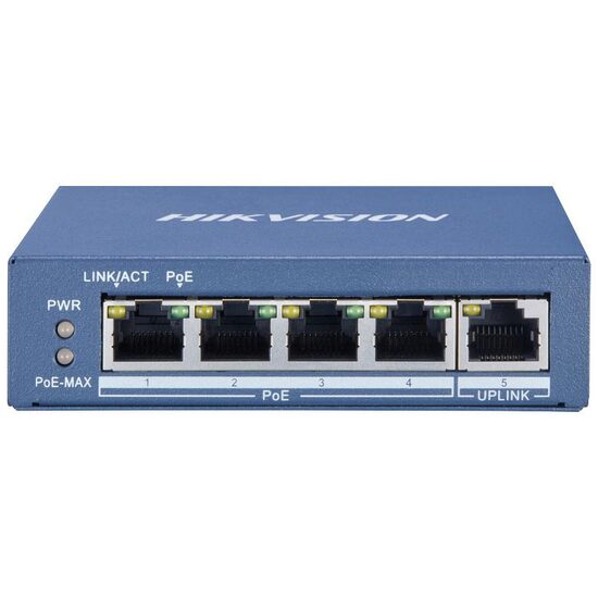 Switch 4 porturi POE HIKVISION DS-3E0505P-E