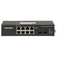 Switch industrial Layer 2, 8 Porturi, HIKVISION DS-3T0510HP-E/HS, Extended PoE, Watchdog