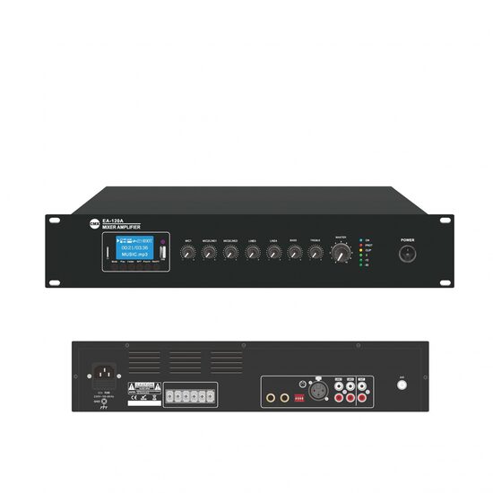 Amplificator audio CMX EA-500A, 500W, mixer integrat, USB, SD, FM, bluetooth, microfon, montare rack