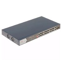 Switch Layer 2, 24 porturi, HIKVISION DS-3E0528HP-E, Extended PoE, Watchdog 