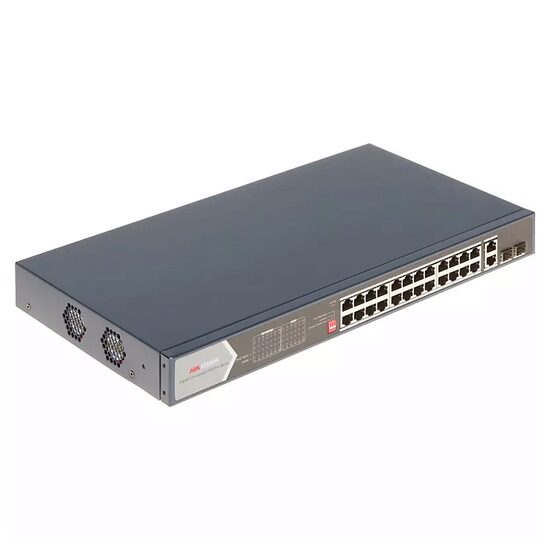 Switch Layer 2, 24 porturi, HIKVISION DS-3E0528HP-E, Extended PoE, Watchdog 