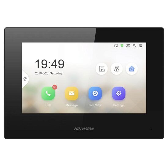 Post interior VideoInterfon IP HIKVISION DS-KH6320-LE1(B), 7", POE