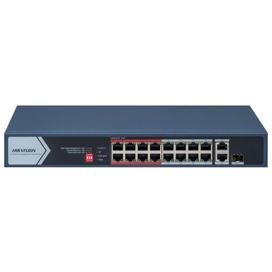 Switch Layer 2, 16 porturi HIKVISION DS-3E0318P-E/M C, Extended POE, Watchdog