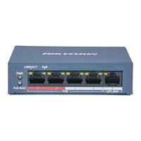 Switch Layer 2, 4 porturi HIKVISION DS-3E0105P-E/M (B), Extended POE
