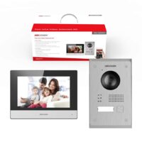 Kit videointerfon pe 2 fire HIKVISION DS-KIS703Y-P