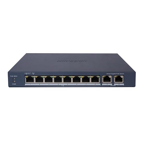 Switch Smart Managed 8 porturi HIKVISION DS-3E1510P-EI, Extended PoE, Watchdog