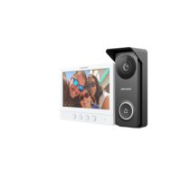 Kit videointerfon pe 4 fire DS-KIS213