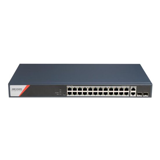 Switch smart managed 24 porturi HIKVISION DS-3E1528HP-SI-24P2T2F, Extended POE