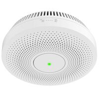 Detector fum standalone wireless HF-S3E-R8, senzor incendiu alarma sonora, alimentare pe baterie, detectare rapida, siguranta locuinta, indicator LED, montaj tavan