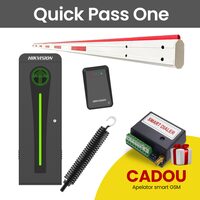KIT Bariera Auto Quick Pass One + Comunicator GSM Cadou