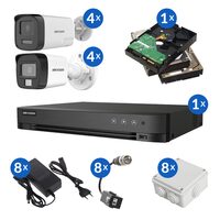 Kit complet supraveghere video Turbo HD cu 8 camere