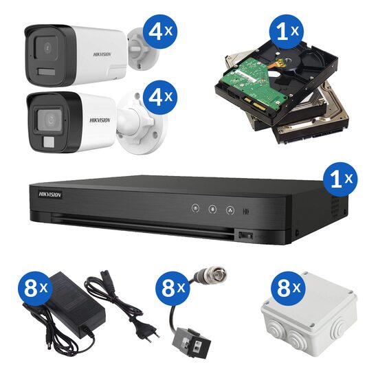 Kit complet supraveghere video Turbo HD cu 8 camere