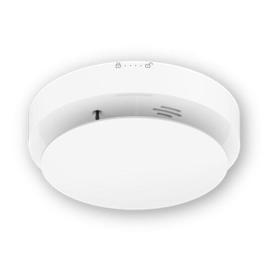 Detector fum temperatura monoxid de carbon wireless Hikvision DS-PD452SMK-WE, senzor triplu, autonomie baterie 10 ani, compatibil AX PRO