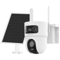 IP HIKVISION KIT SOLAR 4G DS-2CFSP8-D/4G, 4 + 4Mp, 2.8+4mm, Smart Hybrid Light 30m