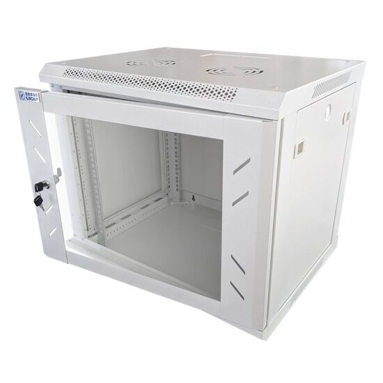 Dulap rack 12U 60X60X64CM WMF12U-600,montare pe perete, otel, usa sticla